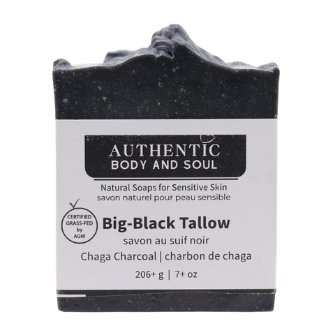 Activated  Charcoal Organic Tallow Soap with Chaga