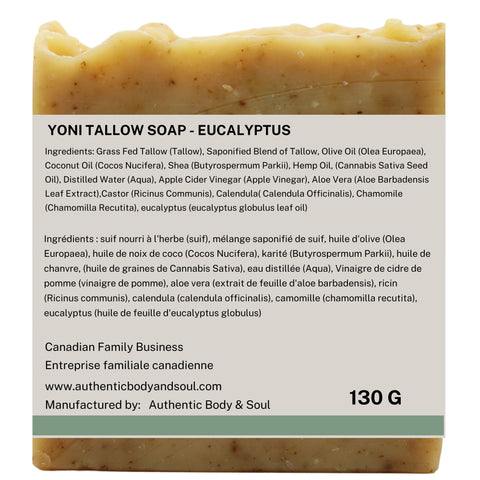 Yoni Soap Tallow Bar - Eucalyptus