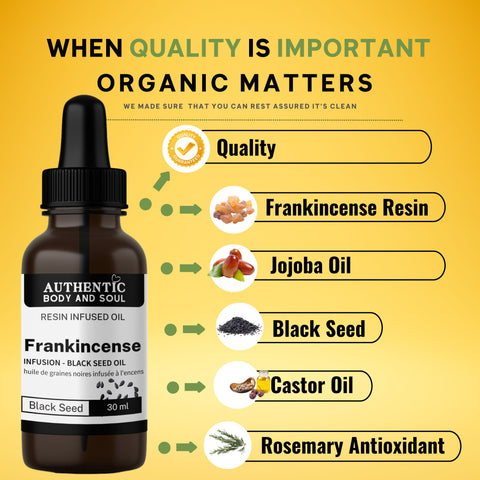 Frankincense Resin Facial Oil with Jojoba - Black Seed OIl