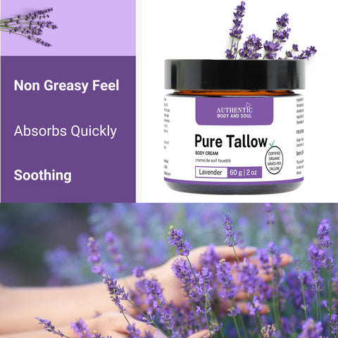 PURE TALLOW with Lavender - certified grass-fed