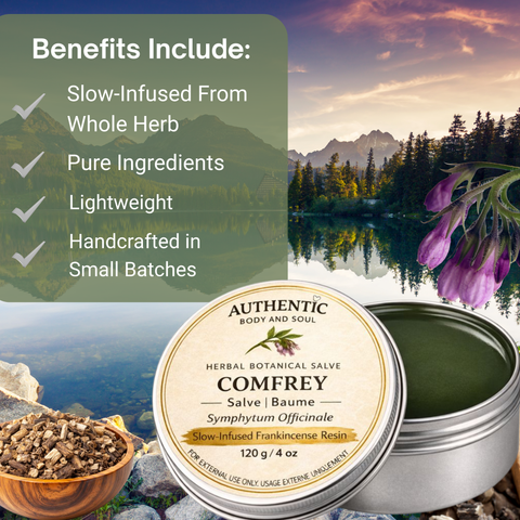 Comfrey, Castor Oil & Frankincense Botanical Salve