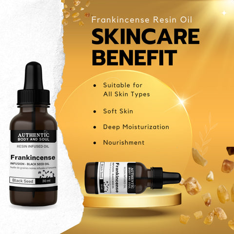 Frankincense Resin Facial Oil with Jojoba - Black Seed OIl