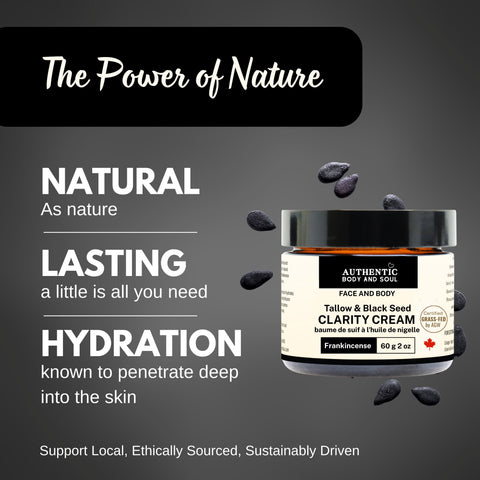 Black Seed Oil Tallow Balm Halal - Certified Grass-Fed Ancestral Tallow