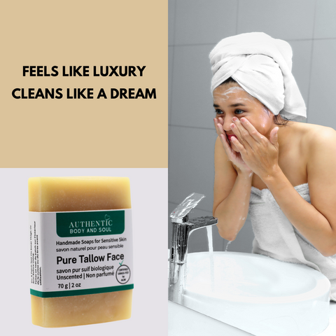 Certified Grass-Fed Pure Tallow Soap - Unscented