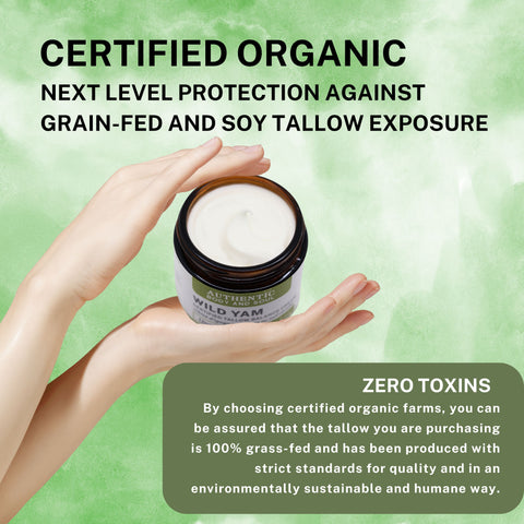 Wild Yam Balancing Cream with Certified Grass-Fed Tallow UNSCENTED